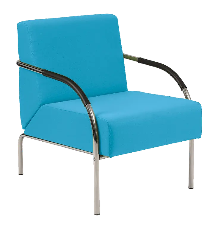 SPA 1 chrom, látka SUE S 65 - látka tyrkysová